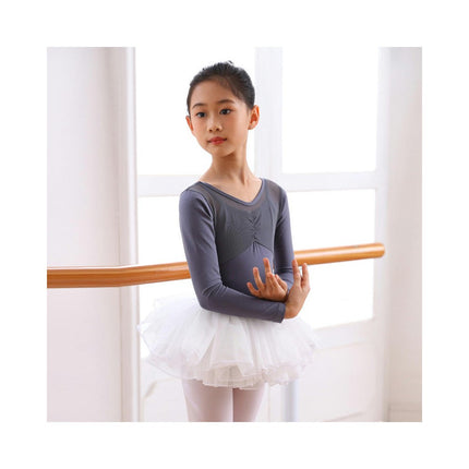 Children's Short Sleeve Dance Leotard Ballet Costume Backless Ballet Leotard