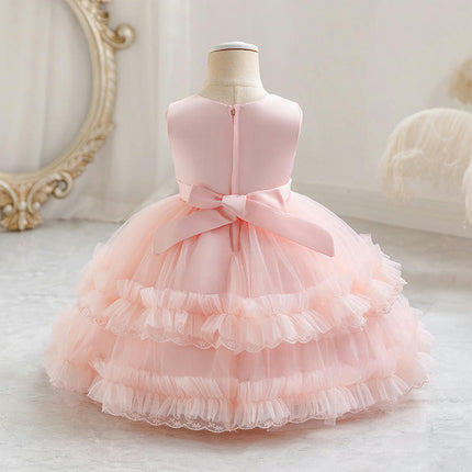 Baby Girl Tulle Princess Dresses Toddler Birthday Party Banquet Tutu