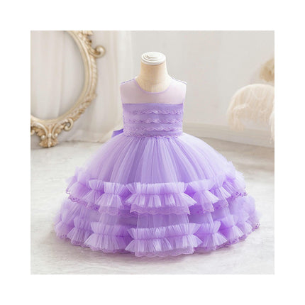 Baby Girl Tulle Princess Dresses Toddler Birthday Party Banquet Tutu