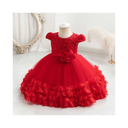 Girls Flowers Dress Birthday Party Banquet Flower Ballet Embroidered Princess Dresses