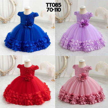 Girls Flowers Dress Birthday Party Banquet Flower Ballet Embroidered Princess Dresses