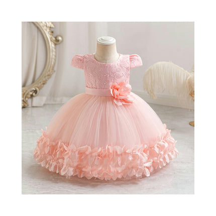 Girls Flowers Dress Birthday Party Banquet Flower Ballet Embroidered Princess Dresses