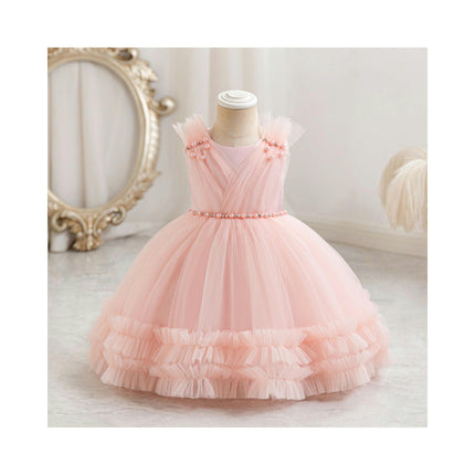 Girl's Weekend Dress Princess Tutu Party Wedding Bridesmaid Lace Dresses