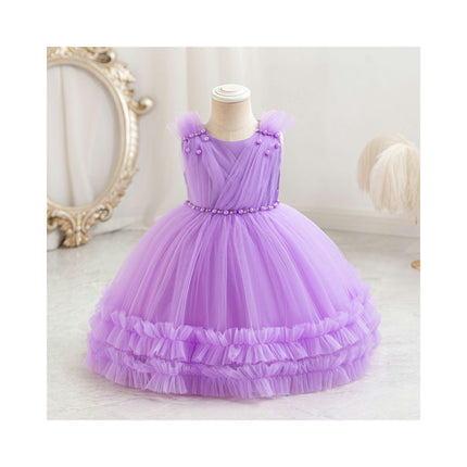 Girl's Weekend Dress Princess Tutu Party Wedding Bridesmaid Lace Dresses