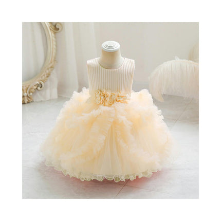 Baby Girl Floral Princess Dresses Girls Dresses Birthday Party Lace Dresses