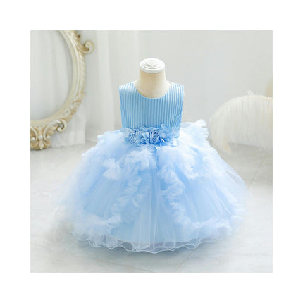 Baby Girl Floral Princess Dresses Girls Dresses Birthday Party Lace Dresses