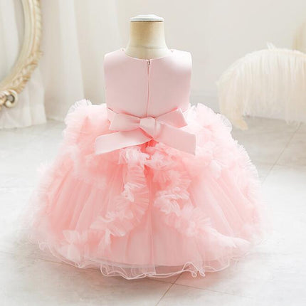 Baby Girl Floral Princess Dresses Girls Dresses Birthday Party Lace Dresses