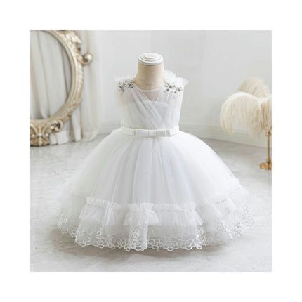 Baby Girl Tulle Dress Baby's Birthday Party Tutu Princess Dress for Weekend