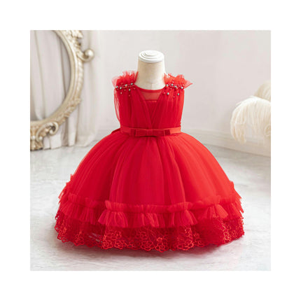 Baby Girl Tulle Dress Baby's Birthday Party Tutu Princess Dress for Weekend