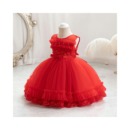 Baby Girl Lace Dress Baby Birthday Party Tutu Tulle Princess Dresses