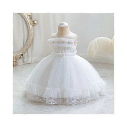 Baby Girl Lace Dress Baby Birthday Party Tutu Tulle Princess Dresses