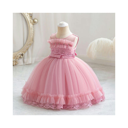 Baby Girl Lace Dress Baby Birthday Party Tutu Tulle Princess Dresses