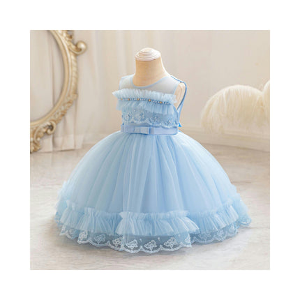 Baby Girl Lace Dress Baby Birthday Party Tutu Tulle Princess Dresses