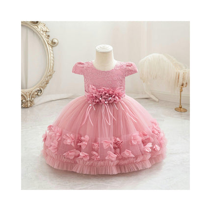 Baby Girl Flower Dress Infant Wedding Bridesmaid Birthday Party Tutu Tulle Princess Dresses