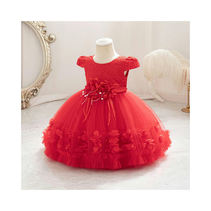 Baby Girl Flower Dress Infant Wedding Bridesmaid Birthday Party Tutu Tulle Princess Dresses