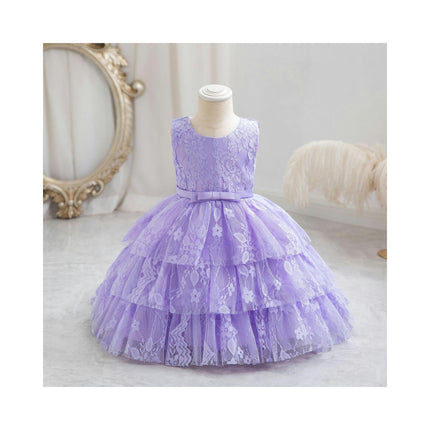 Baby Girl Lace Embroidery Dress Party Wedding Cute Cake Skirt