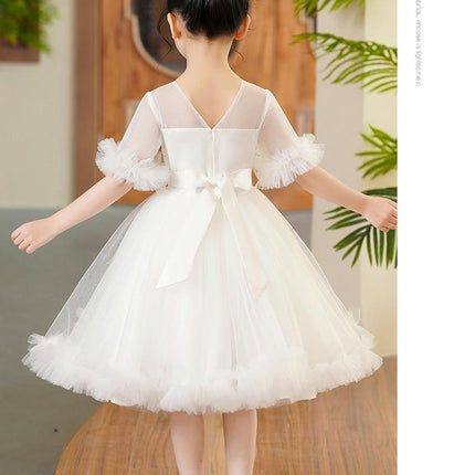 Girls Flower Dress Baby Wedding Bridesmaid Birthday Party Ballet Tulle Princess Dress