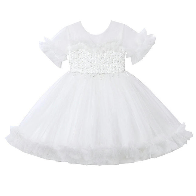 Girls Flower Dress Baby Wedding Bridesmaid Birthday Party Ballet Tulle Princess Dress