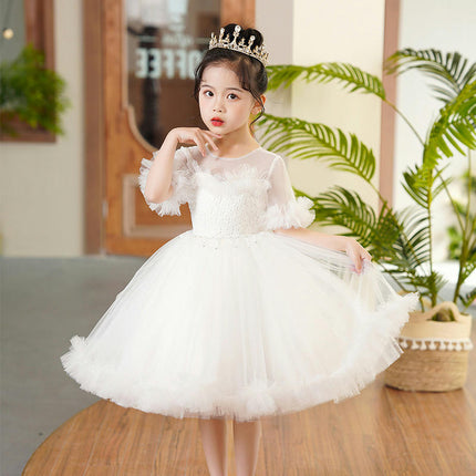 Girls Flower Dress Baby Wedding Bridesmaid Birthday Party Ballet Tulle Princess Dress