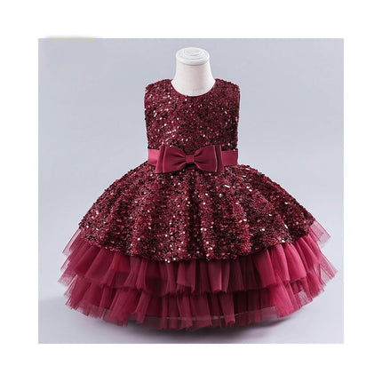 Sequined Children's Dress Princess Dress Birthday Flower Girl Dress