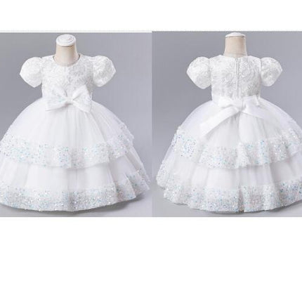 Baby Girls Dress Toddler Party Dress Cute Church Baptism Birthday Party Formal Dress