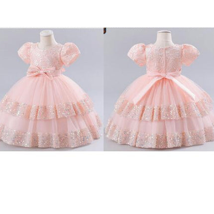 Baby Girls Dress Toddler Party Dress Cute Church Baptism Birthday Party Formal Dress