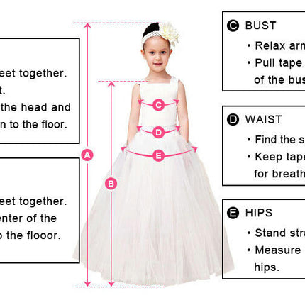 Lace Embroidery Sheer Long Sleeves Kids Trailing Gowns Birthday Party Dress