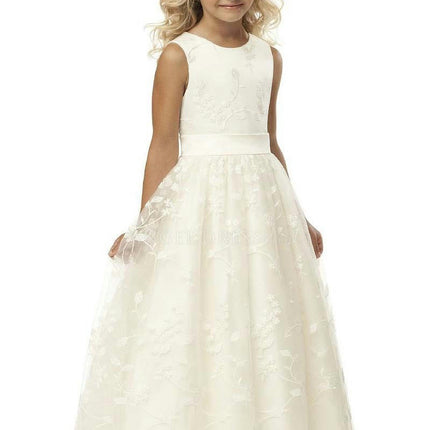 A-line Waist Slim Wedding Pageant Lace Flower Girl Dresses 2-13 Years Old