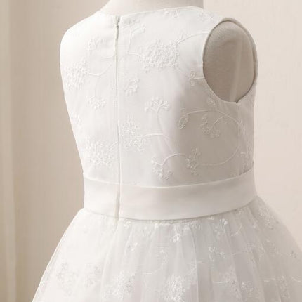 A-line Waist Slim Wedding Pageant Lace Flower Girl Dresses 2-13 Years Old