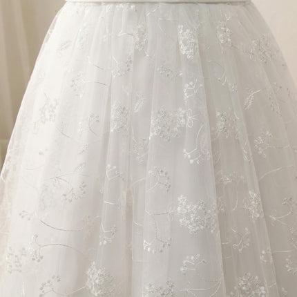 A-line Waist Slim Wedding Pageant Lace Flower Girl Dresses 2-13 Years Old