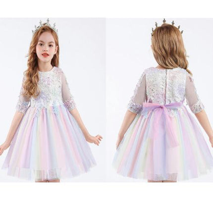 Flower Girls Wedding Dress Bridesmaid A-Line Princess Prom Holiday Party Tulle