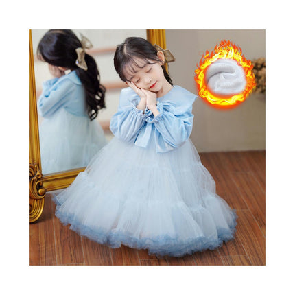 Christmas Dress for Girls Tulle Dresses with Train Birthday Holiday Party