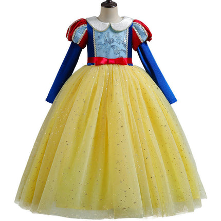 Girls Princess Dresses Birthday Gowns Ice Cosplay Christmas Children's Costumes