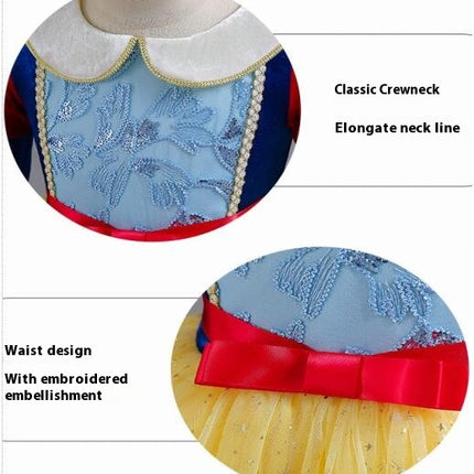 Girls Princess Dresses Birthday Gowns Ice Cosplay Christmas Children's Costumes