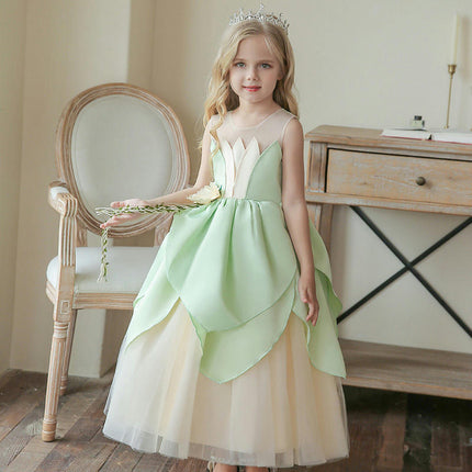 Princess Costume for Girls Birthday Role Play Dress Up Ball Gown Halloween Fancy Party Dress