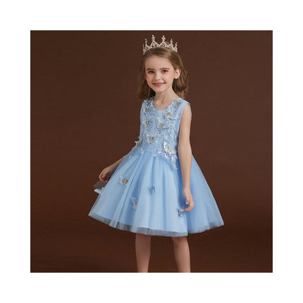 Girls Party Evening Dress Princess Dress Children's Tulle Butterfly Dress