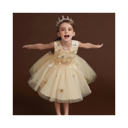 Girls Party Evening Dress Princess Dress Children's Tulle Butterfly Dress