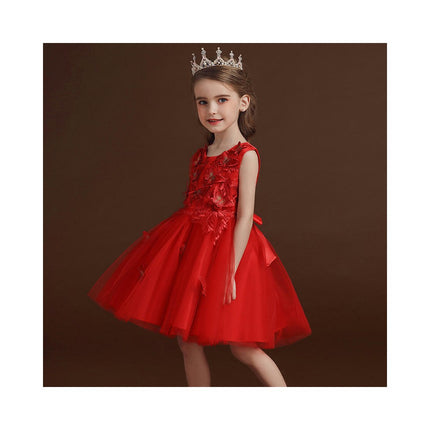 Girls Party Evening Dress Princess Dress Children's Tulle Butterfly Dress