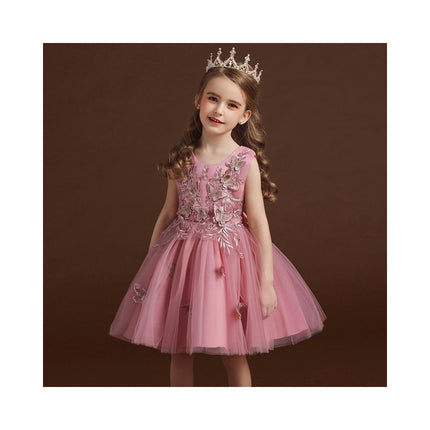 Girls Party Evening Dress Princess Dress Children's Tulle Butterfly Dress