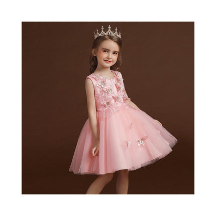 Girls Party Evening Dress Princess Dress Children's Tulle Butterfly Dress