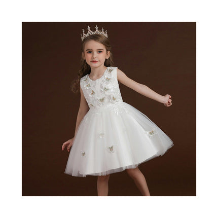 Girls Party Evening Dress Princess Dress Children's Tulle Butterfly Dress