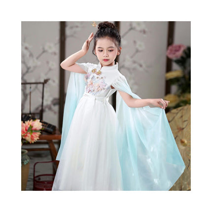 Girls' Ancient Chinese Hanbok Party Dresses Flying Sleeve Dresses