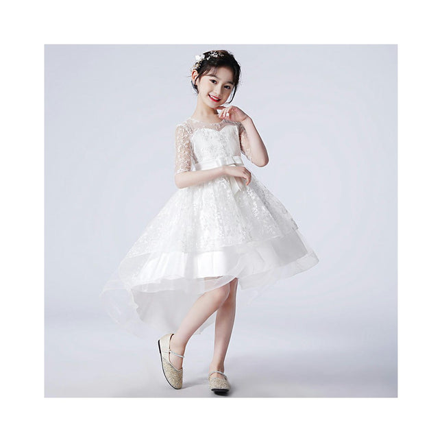 Children's Tulle Gowns Princess Dresses Party Evening Flower Girl Tow Tail Dresses