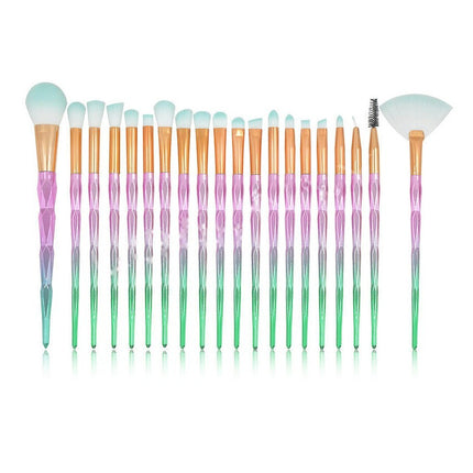 20 Pcs Make Up Brush Too Eye Makeup Brush Foundation Professional Makeup Diamond Makeup Brush Travel Sets