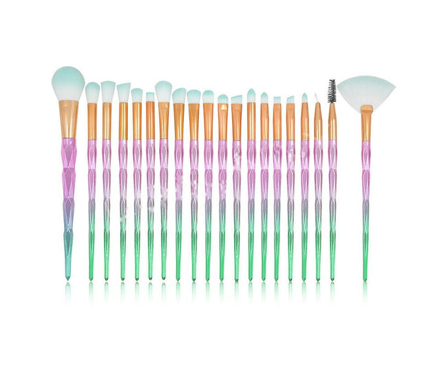 20 Pcs Make Up Brush Too Eye Makeup Brush Foundation Professional Makeup Diamond Makeup Brush Travel Sets