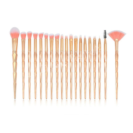 20 Pcs Make Up Brush Too Eye Makeup Brush Foundation Professional Makeup Diamond Makeup Brush Travel Sets