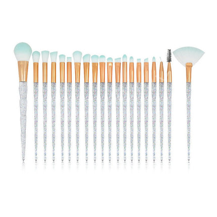 20 Pcs Make Up Brush Too Eye Makeup Brush Foundation Professional Makeup Diamond Makeup Brush Travel Sets