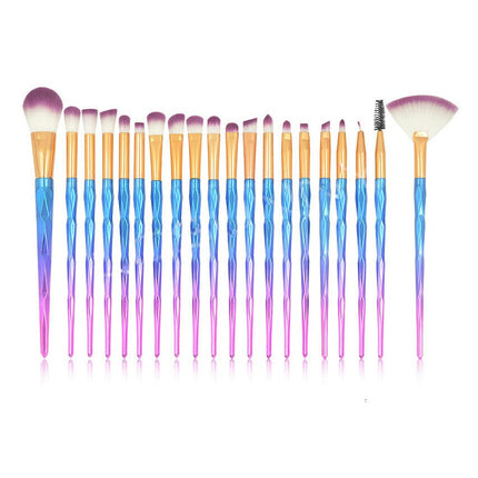 20 Pcs Make Up Brush Too Eye Makeup Brush Foundation Professional Makeup Diamond Makeup Brush Travel Sets