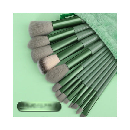 13Sets Travel Makeup Brush Set Brushes Vegan Synthetic Bristles Hairs Foundation Brush With Travel Makeup Bag