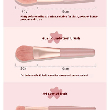 13Sets Travel Makeup Brush Set Brushes Vegan Synthetic Bristles Hairs Foundation Brush With Travel Makeup Bag